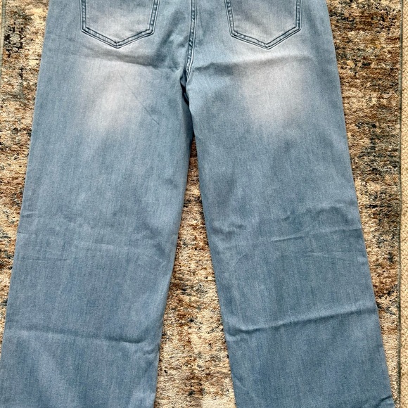 Women's Blue Flare Jeans - Picture 6 of 13